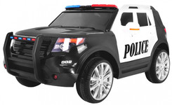 Auto SUV Police na akumulator dla dzieci + Syreny + Światła + Megafon + Pilot + Wolny Start + EVA + Naklejki