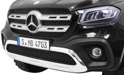 Mercedes Benz X-Class dla dzieci Czarny + Pilot + Napęd 4x4 + MP4 + Bagażnik + LED + EVA