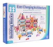 Drewniany Domek Księżniczki dla dzieci 3+ Klocki 278 el. + Figurki + Łączniki + Instrukcja