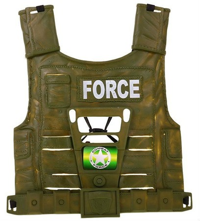 Zestaw Żołnierza dla dzieci 3+ Interaktywne efekty 15 el. + Hełm + Kamizelka + Karabin + Krótkofalówka