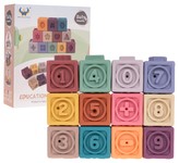 Zestaw Kostek Sensorycznych Liczby 12el.