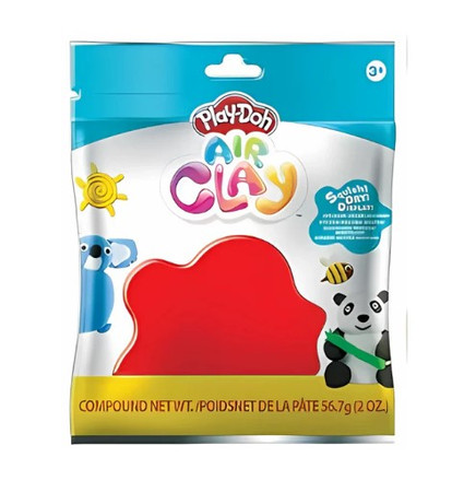 PLAY-DOH Air Clay Colors, zabawka kreatywna CZERWONY