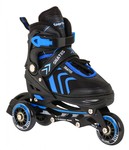 Zestaw 4w1 Rolki Wrotki Łyżwy dla dzieci Rozmiar 39-43 Niebieski