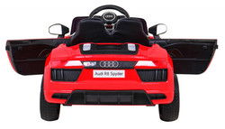 Audi R8 na akumulator dla dzieci Czerwony + Pilot + EVA + Wolny Start + MP3 LED