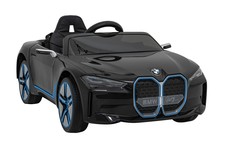 Autko BMW i4 na akumulator dla dzieci Czarny + Wolny Start + EVA + Ekoskóra + Audio LED + Pilot