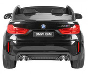 BMW X6M XXL dla 2 dzieci Czarny + Pilot + Ekoskóra + Pasy + Wolny Start + MP3 USB + LED