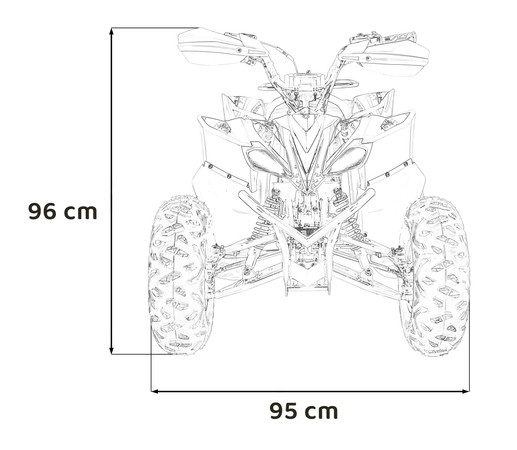 Pojazd Quad Spalinowy DESERT STORM Pomarańczowy