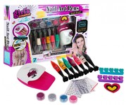 Zestaw do robienia paznokci dla dzieci 6+ Suszarka + pisaki do malowania + akcesoria