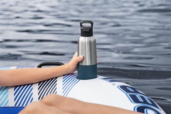 Dmuchany Materac do pływania dla 2 osób BESTWAY 240x122x50cm + Oparcia + Schowki