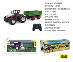 Traktor Czerwony R/C Z Zieloną Naczepą