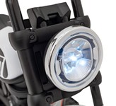 Motorek Chopper FASTER na akumulator dla dzieci Biały + Radio FM + Panel audio + LED