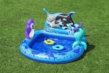 Dmuchany Plac zabaw Brodzik Morska Wyprawa dla dzieci 2+ BESTWAY 134x131x73cm + Dmuchane akcesoria