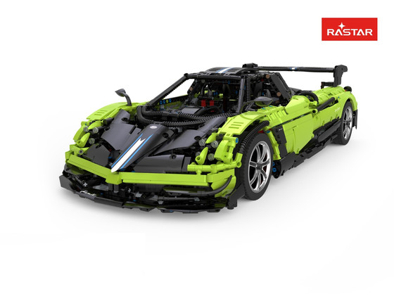 Autko 1:8 Pagani Huayra BC Klocki Zielony RASTAR