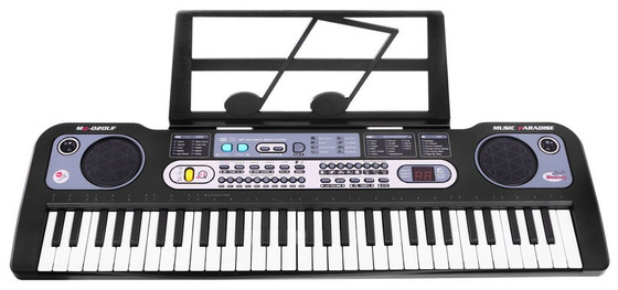 Keyboard dla dzieci 5+ Stojak na nuty Mikrofon + Nagrywanie Radio USB MP3 - model nr 020