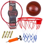 Metalowy Kosz do Gry w Koszykówkę dla dzieci 3+ Skala 1:1 + Obręcz + Siatka + Piłka + Pompka