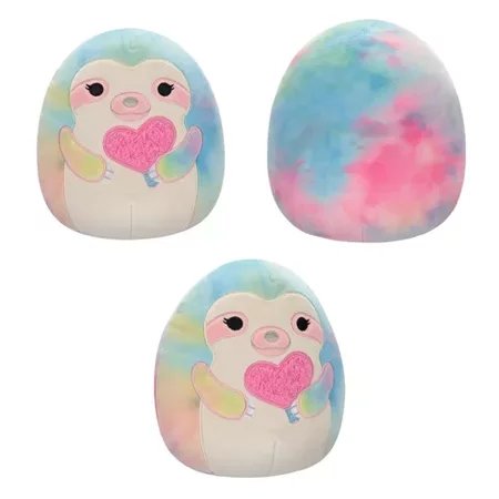 SQUISHMALLOWS I Got That, pluszak, 19 cm (Whim - Rainbow Sloth Holding Cotton Candy)