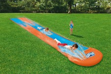 Ślizg wodny dla dzieci 3+ Podwójny tor 488cm BESTWAY + Łatka naprawcza