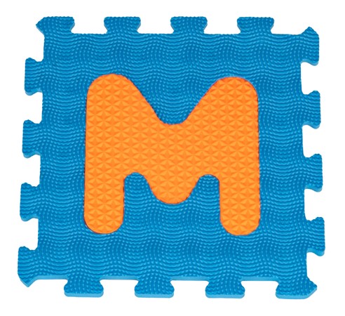 Mata Sensoryczna z 26 Puzzli Alfabet dla dzieci 10m+ Wyjmowane litery + Pianka EVA + Różne faktury