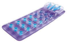 Neonowy Materac plażowy BESTWAY Fioletowy 188x71cm + Zestaw naprawczy