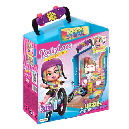 KOOKYLOOS Lizzie Pop Up Sklep Sportowy lalka, figurka