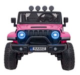 Auto terenowe OFF-ROAD 3.0 dla dzieci Różowy + Pilot + Wolny Start + Pasy + Audio LED