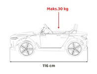 Autko BMW i4 na akumulator dla dzieci Biały + Wolny Start + EVA + Ekoskóra + Audio LED + Pilot