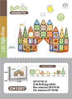 Zestaw Klocków Magnetycznych 3D 85el.