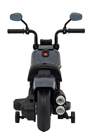 Motorek Chopper FASTER na akumulator dla dzieci Szary + Radio FM + Panel audio + LED