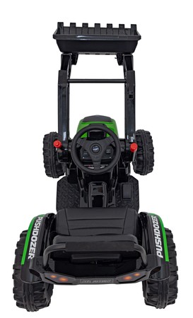 Koparka Traktor na akumulator dla dzieci Zielony + Ruchome Ramię Łyżka + Pilot + Wolny Start + Radio FM + LED