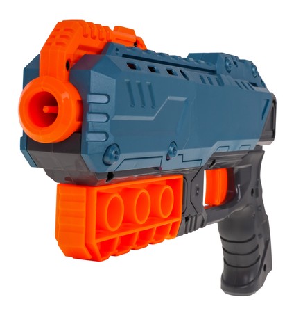 Pistolet TURBO dla dzieci 8+ Niebieski + 6 bezpiecznych Pocisków