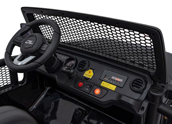 Auto terenowe OFF-ROAD 3.0 dla dzieci Czarny + Pilot + Wolny Start + Pasy + Audio LED