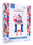 Interaktywna Toaletka dla dziewczynek 3+ Magiczna różdżka + Otwierane lustro + Suszarka + Akcesoria 28 el.