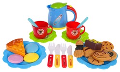 Zestaw Urodzinowy Przyjęcie Tort Niebieski