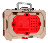 Warsztat z narzędziami dla dzieci 3+ Zestaw majsterkowicza 2w1 czerwony Walizka + stojak