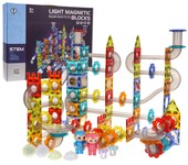 Klocki Magnetyczne Kulka Świecący Zestaw 228el.