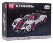 Zestaw Klocków Autko Sportowe 960el.Białe