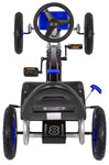 Gokart Full Ahead AIR na pedały dla dzieci 3+ Niebieski + Regulacja siedziska + Pompowane koła + Hamulec ręczny