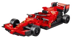Zestaw Klocków Bolid F1 Czerwony 266el.