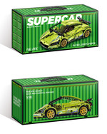 Zestaw Klocków Auto Sportowe Zielone 470el.