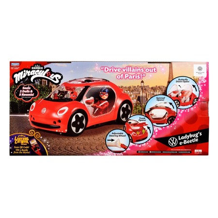 MIRACULOUS: BIEDRONKA I CZARNY KOT Volkswagen E-Beetle, pojazd