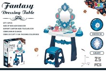 Interaktywna Toaletka Księżniczki dla dzieci 3+ Świecące Gwiazdki + Suszarka z nawiewem + Akcesoria