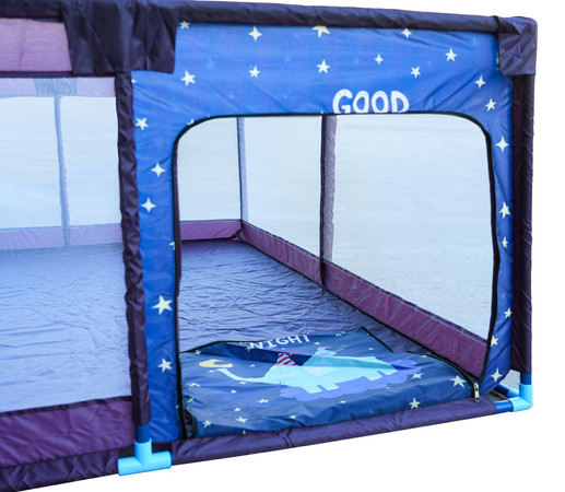 Miękki Kojec Dla Dzieci Prostokąt Nocny Słonik