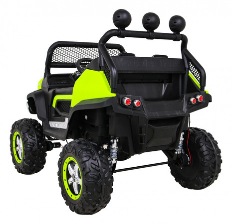Mercedes Benz Unimog dla dzieci Zielony + Napęd 4x4 + Pilot + Bagażnik + Wolny Start + MP3 LED
