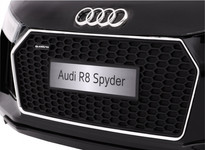 Audi R8 Spyder na akumulator Lakier Czarny + Pilot + EVA + Wolny Start + Radio MP3 + LED