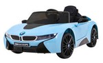 BMW I8 Lift Auto na akumulator Niebieski + Pilot + Wolny Start + 3-pkt pasy + MP3 USB + LED