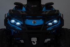 Quad Can Am Outlander ATV z Pilotem Niebieski