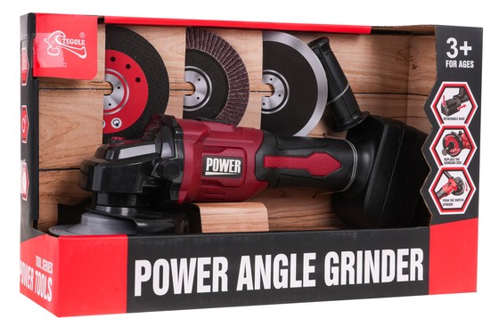 Interaktywna Szlifierka akumulatorowa dla dzieci 3+ Bezpieczna Tarcza + 3 Wymienne Rysunki Tarcz