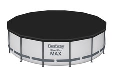 Basen stelażowy Steel Pro MAX 427x107 Szary 14FT BESTWAY 5w1 + Akcesoria