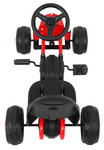 Pierwszy Gokart na pedały dla najmłodszych Czerwony + Napęd łańcuchowy + Koła z gumą