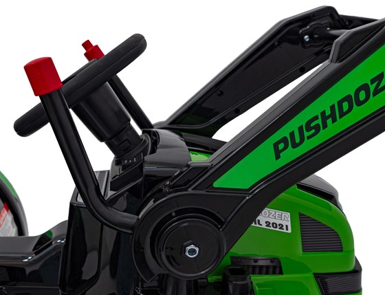 Koparka Traktor na akumulator dla dzieci Zielony + Ruchome Ramię Łyżka + Pilot + Wolny Start + Radio FM + LED